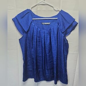 Signature by Larry Levine Royal Blue Blouse
